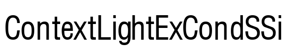 ContextLightExCondSSi Font Image