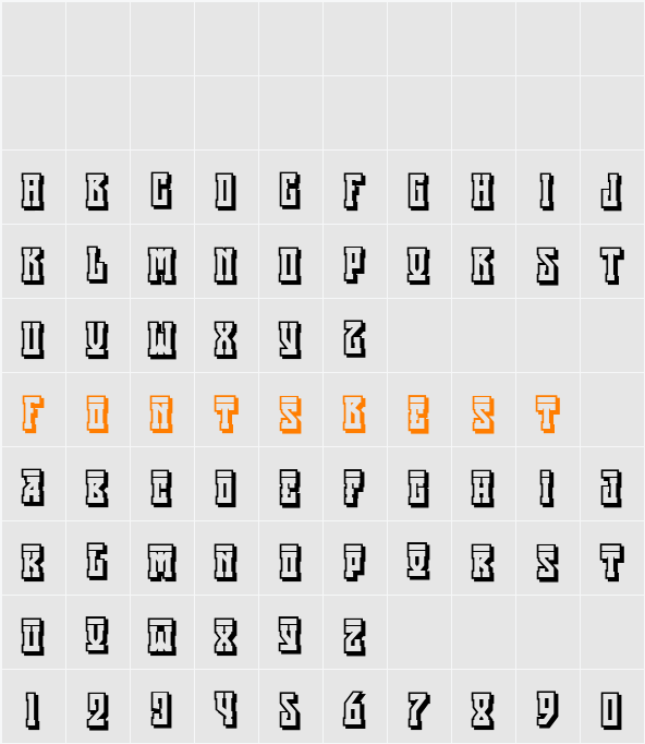 Attila Shadow Character Map