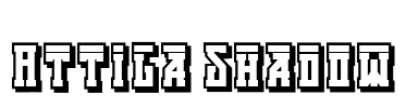 Attila Shadow Font Image