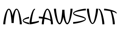 McLawsuit Font Image