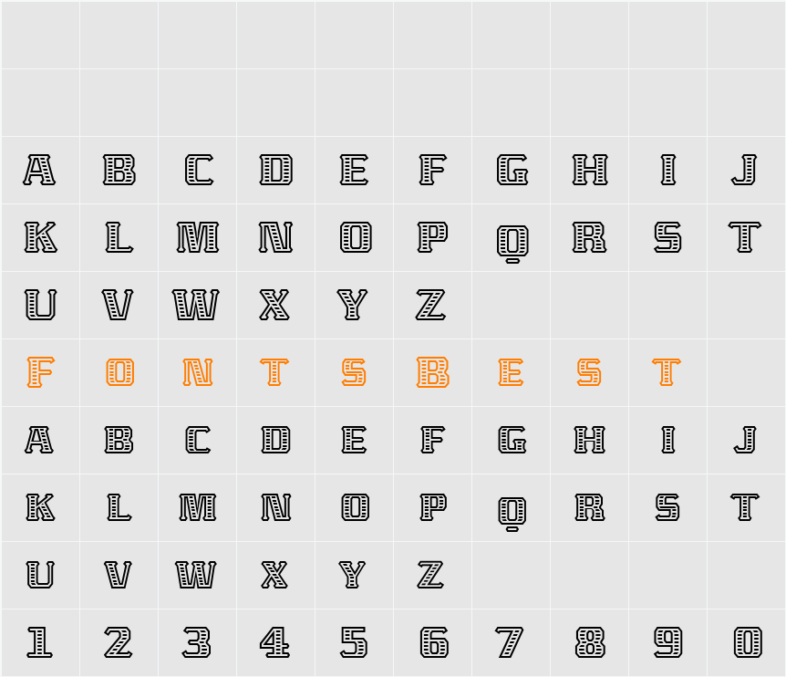 Abaton ITC Character Map