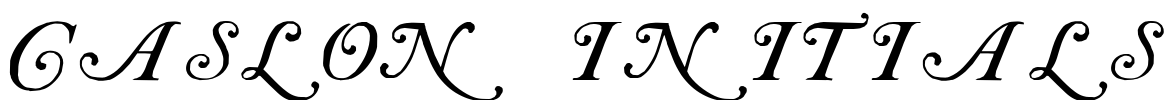 Caslon Initials Font Image