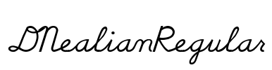 DNealianRegular Font Image