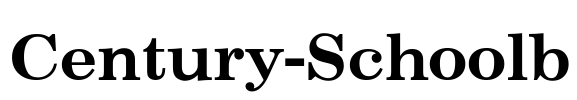 Century-Schoolb Font Image