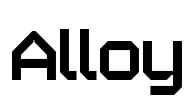 Alloy Font Image