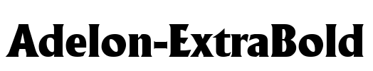 Adelon-ExtraBold Font Image