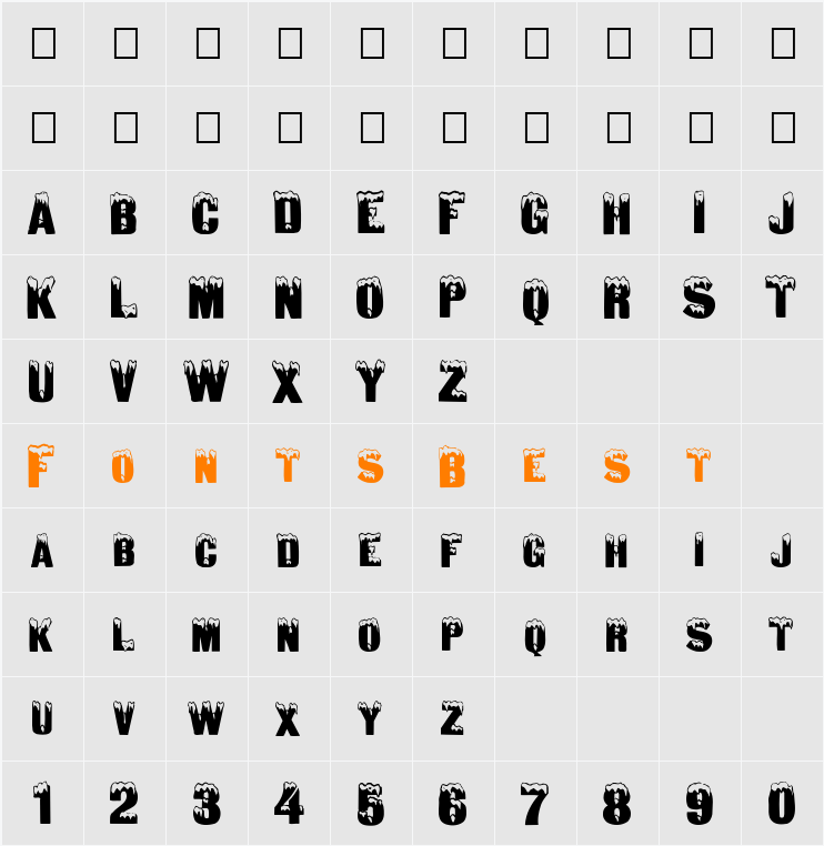 FZ UNIQUE 6 Character Map