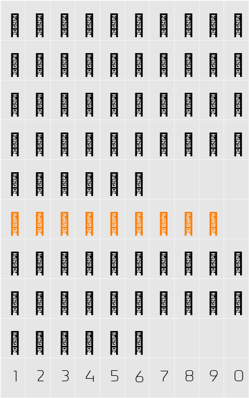 Spectrum 2.0 FM Innerline Character Map