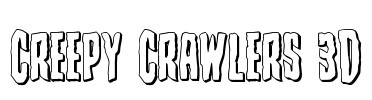 Creepy Crawlers 3D Font Image