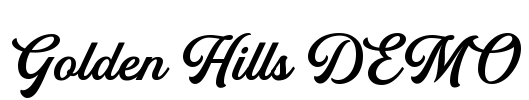 Golden Hills DEMO Font Image