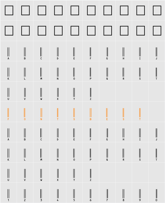 C39HrP48DhTt Character Map