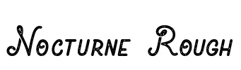 Nocturne Rough Font Image