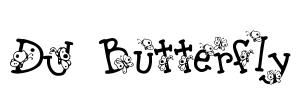 DJ Butterfly Font Image