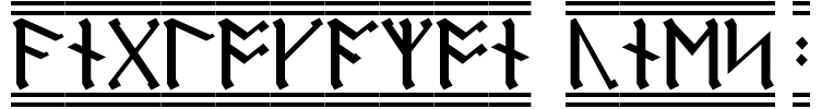 AngloSaxon Runes-2 Font Image