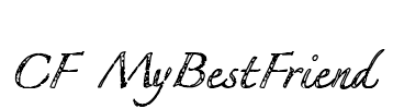 CF MyBestFriend Font Image