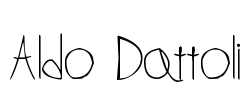 Aldo Dattoli Font Image