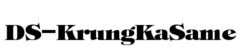 DS-KrungKaSame Font Image