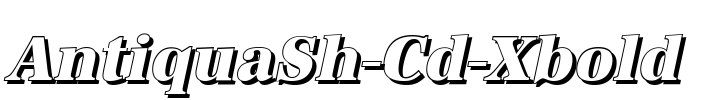 AntiquaSh-Cd-Xbold Font Image