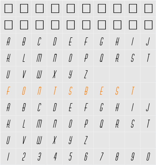 Astute Character Map