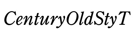 CenturyOldStyT Font Image