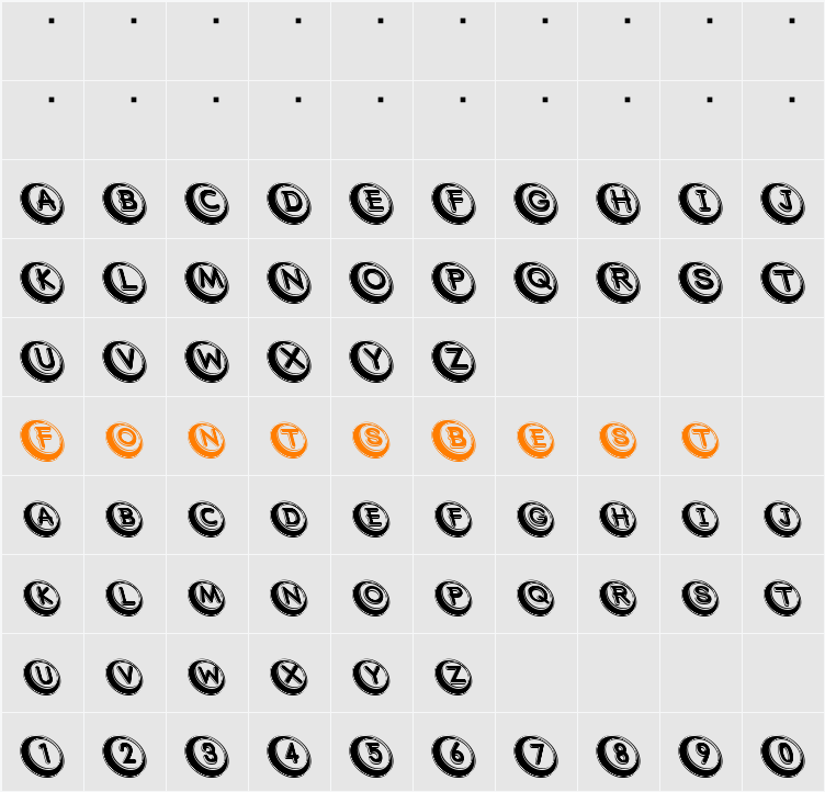 COM (sRB) Character Map