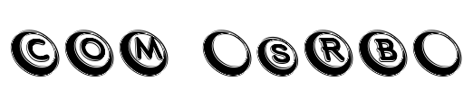 COM (sRB) Font Image