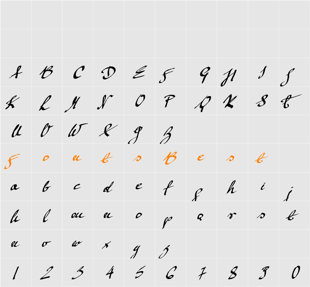 Mickey Script 1.20 Character Map