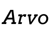 Arvo Font Image