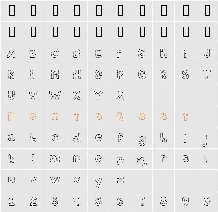 CK Cracked Character Map