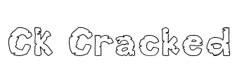 CK Cracked Font Image