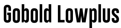 Gobold Lowplus Font Image