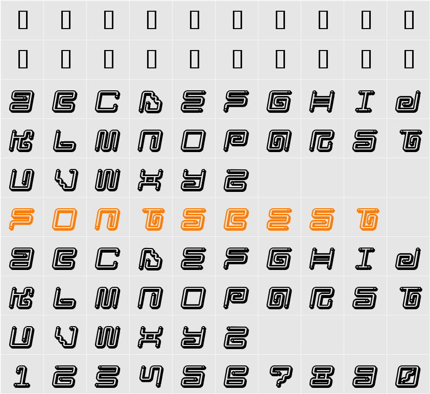 Iron Lounge Smart Dot 2 Character Map