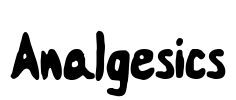 Analgesics Font Image