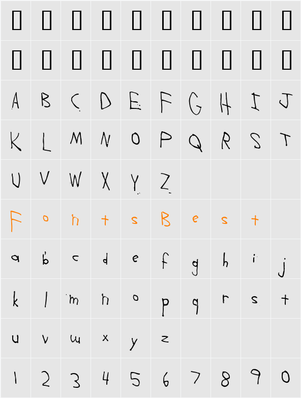 Ass Character Map