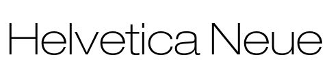 Helvetica Neue Font Image