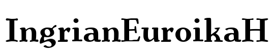 IngrianEuroikaH Font Image