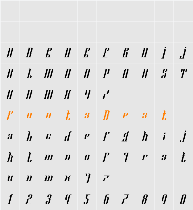 Mata Hari Character Map