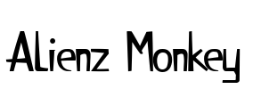 Alienz Monkey Font Image