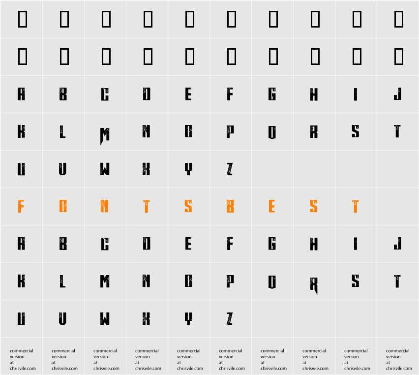 Midnite Hour Character Map