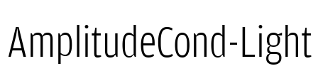 AmplitudeCond-Light Font Image