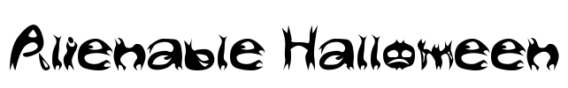 Alienable Halloween Font Image