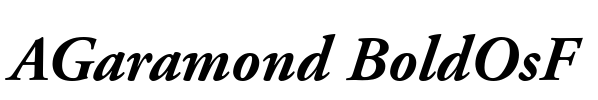 AGaramond BoldOsF Font Image