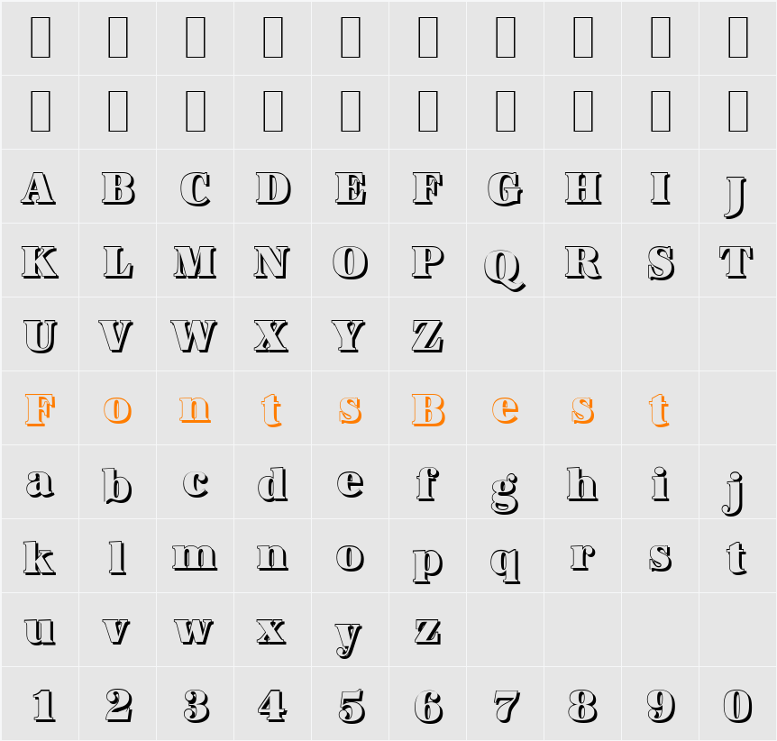 AntiquaSh-Cd-Heavy Character Map