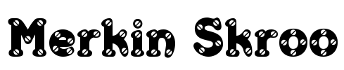 Merkin Skroo Font Image