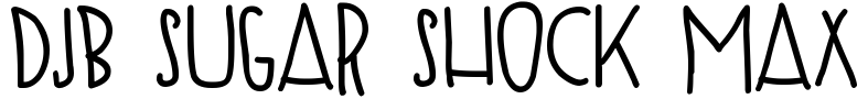 DJB SUGAR SHOCK MAX Font Image