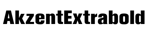 AkzentExtrabold Font Image