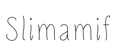 Slimamif Font Image