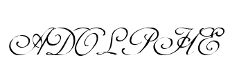 ADOLPHE Font Image