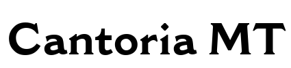 Cantoria MT Font Image