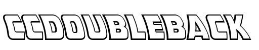 CCDoubleBack Font Image